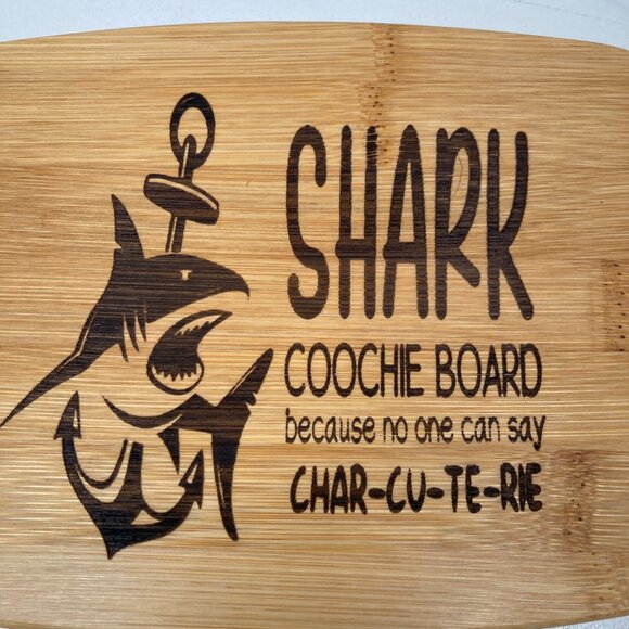 Charcuterie Board - Shark coochie because no one can say Char-cut-er-ie - NEW - Picture 2 of 10